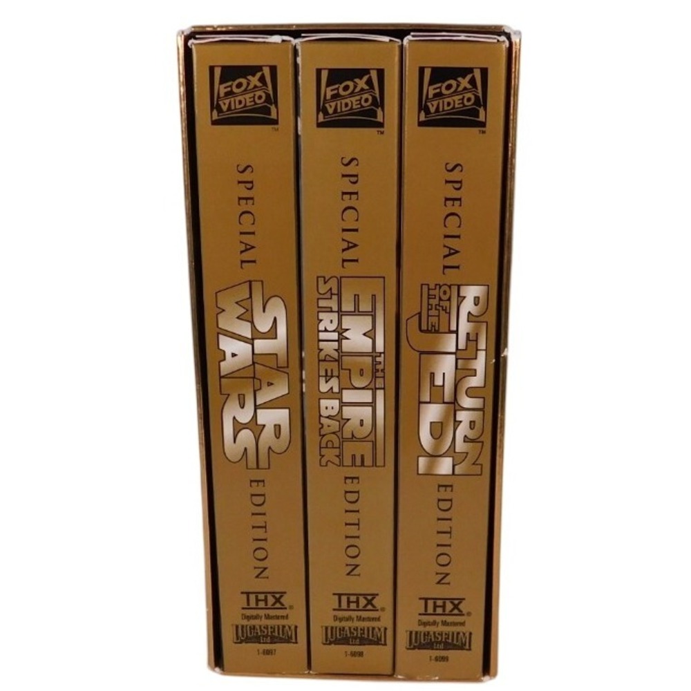 VTG‎ Star Wars Origional Trilogy Box Set VHS 1997 THX Gold Special HG481
 Editon